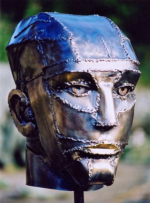 Head - Mild steel 2000. 70x32x31cm - Available