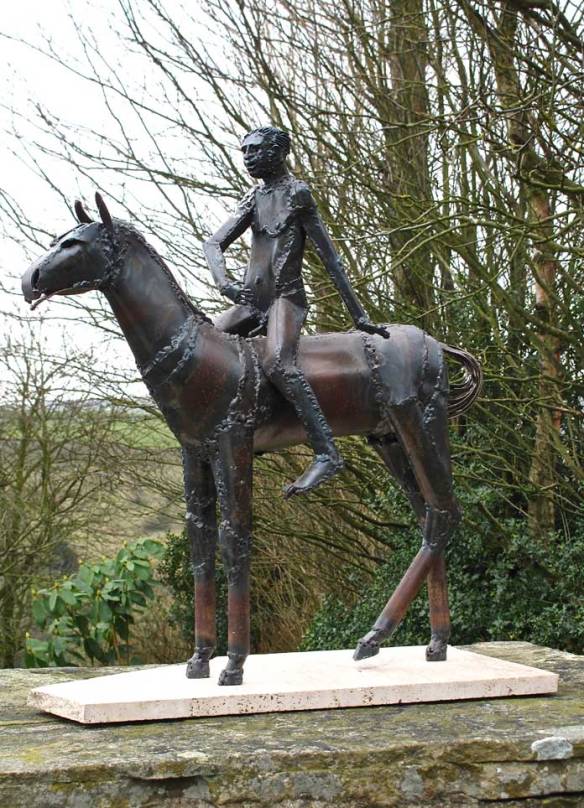 Equus - Mild steel 1999. 62 x 53 x 26cm. Private Collection