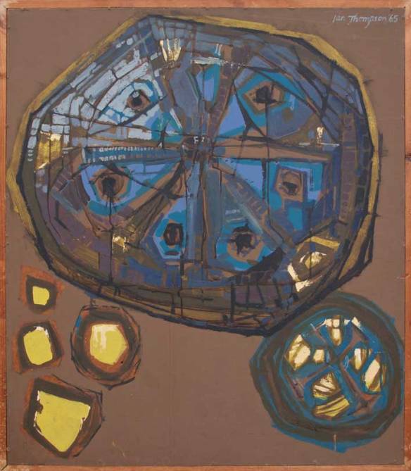 Six fragments - Oil / acrylic / board 1965. Private collection