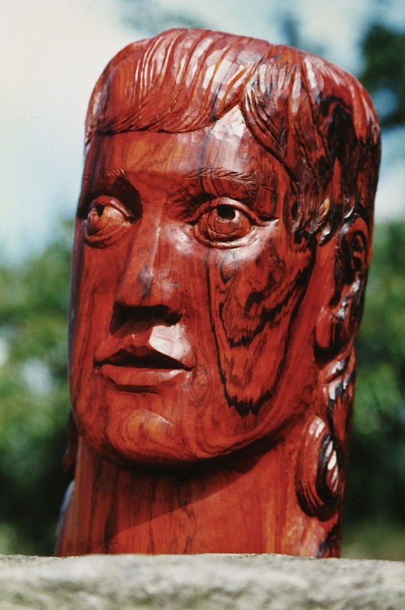 Head of an Angel - Cocobolo wood 1996. Commission