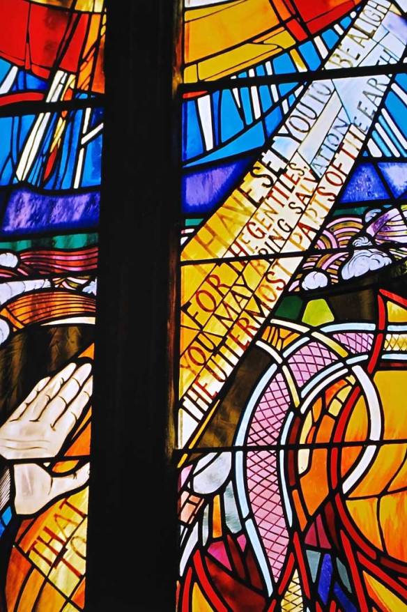 Detail - St Paul stained glass window