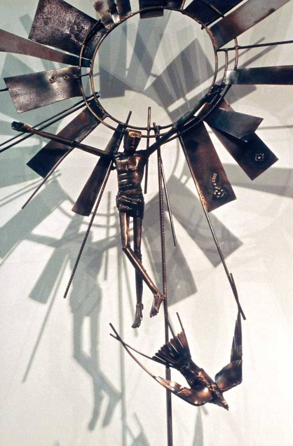 Detail - Trinity- Mild steel 2003. Private collection - St Gregory of Nyssa  Episcopal Church, San Francisco, USA